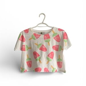 fruit Print Crop Top